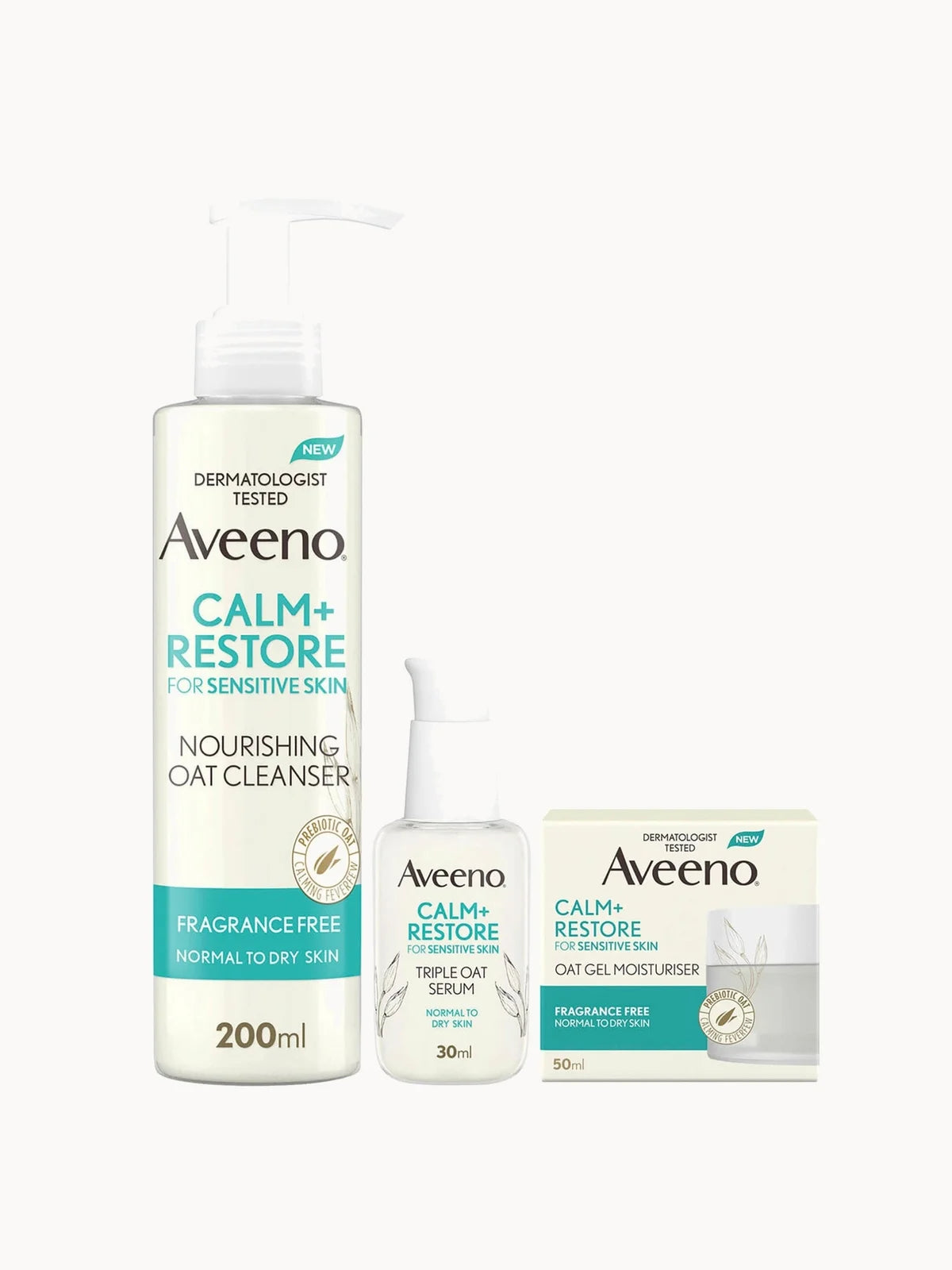 Aveeno Face 3-Step Routine Bundle for Sensitive Skin