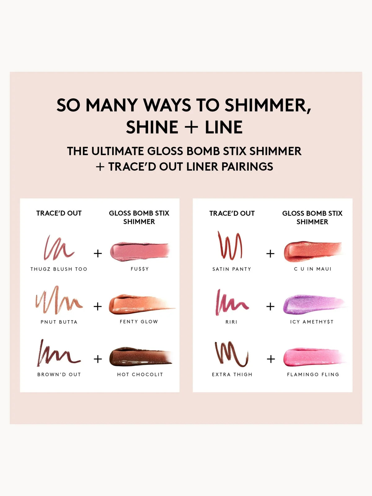 Fenty Beauty Gloss Bomb Stix Shimmer (Various Shades)