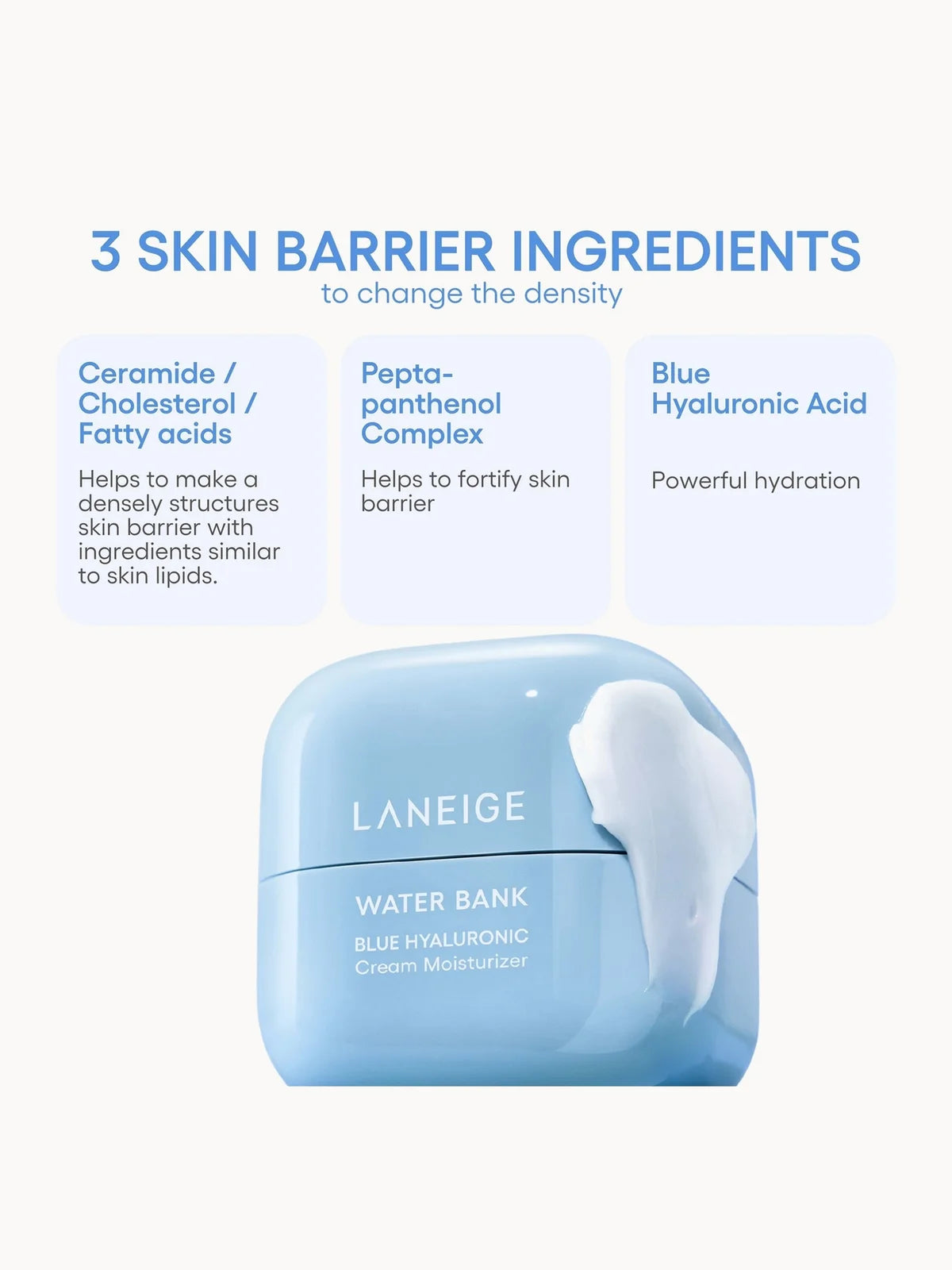 LANEIGE Water Bank Blue Hyaluronic Acid Cream Moisturiser 50ml