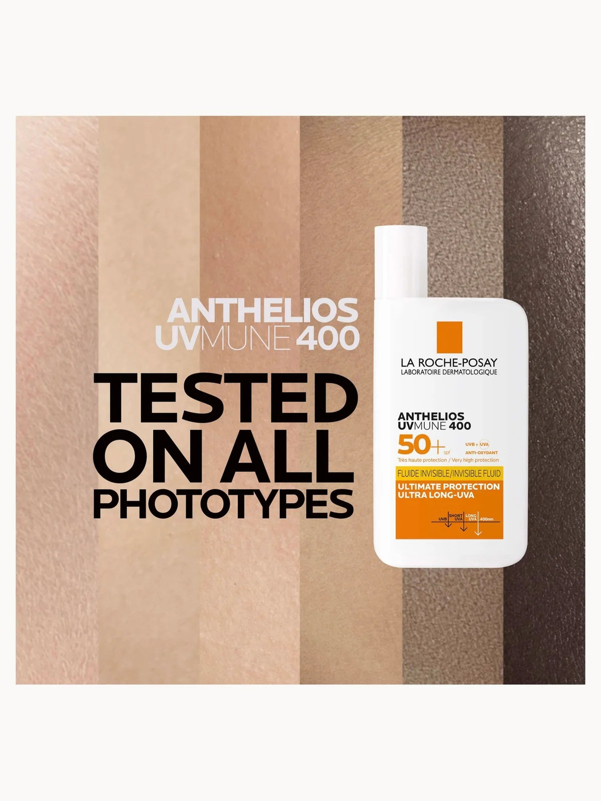 La Roche-Posay Anthelios UVMune 400 Invisible Fluid Non-Perfumed Suncream SPF50+ 50ml