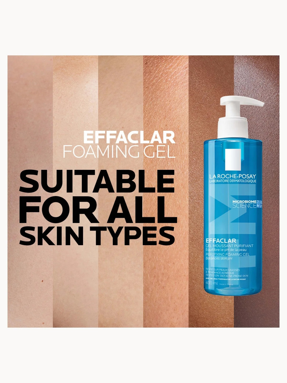 La Roche-Posay Effaclar Purifying Foaming Gel Cleanser for Oily, Blemish-Prone Skin 400ml
