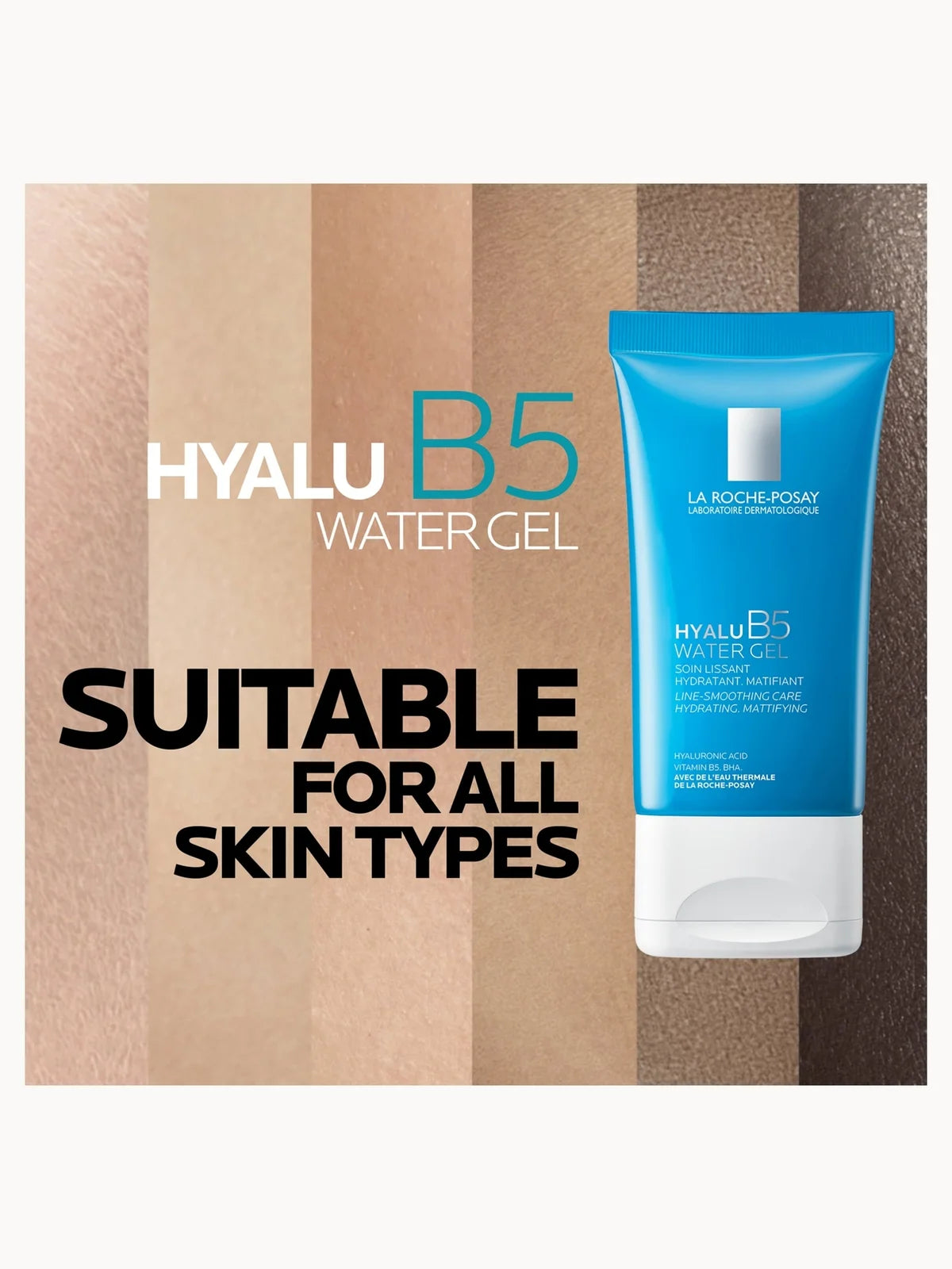 La Roche-Posay Hyalu B5 Instant Fresh Cooling Water Gel Moisturiser combining Hyaluronic Acid, Vitamin B5 and BHA 40ml