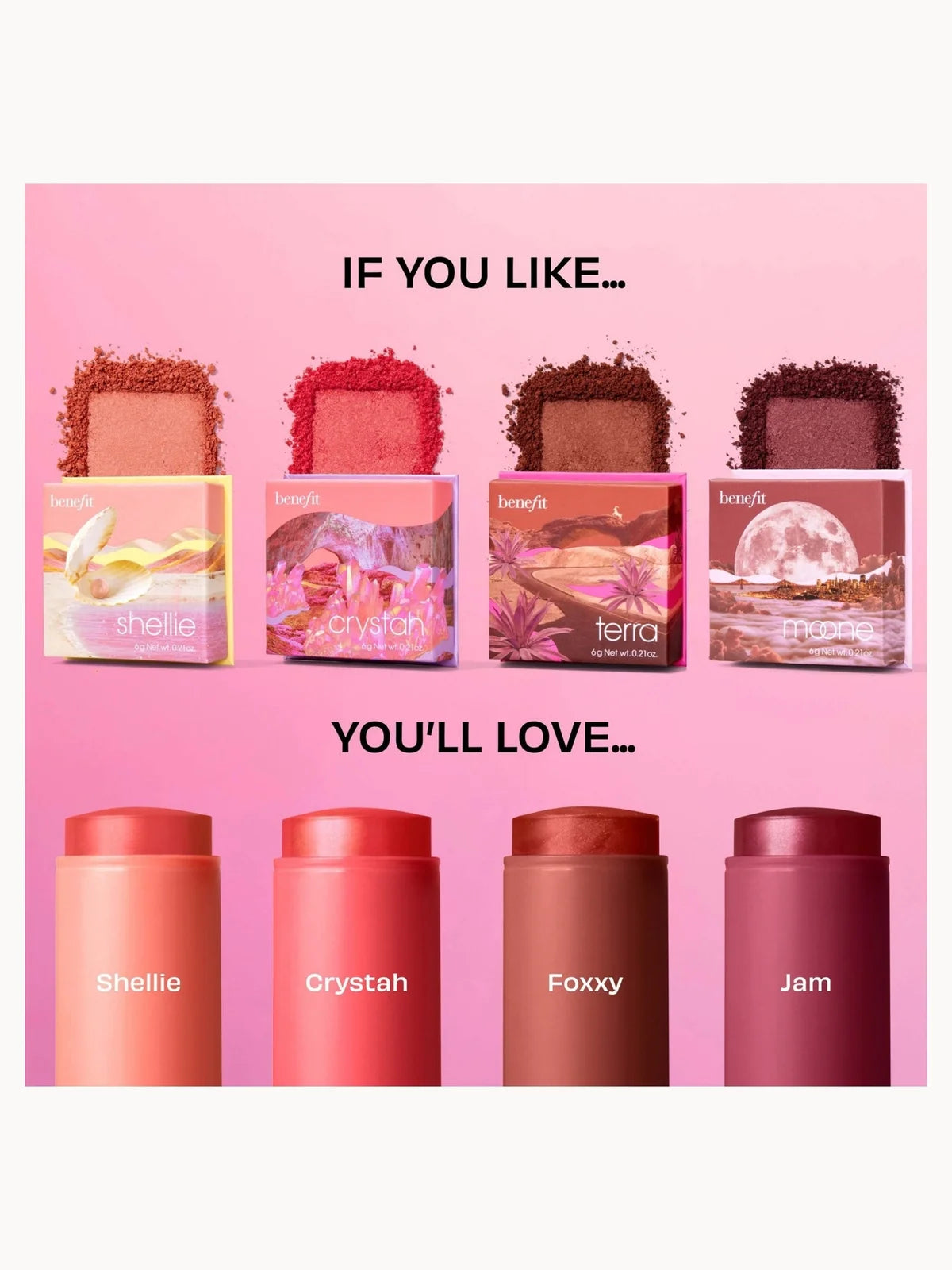 benefit Juice Stick Hydrating Dewy Gel Blush Stick (Various Shades)