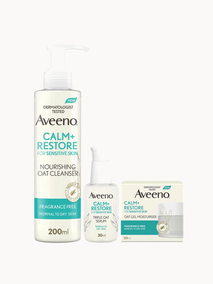 Aveeno Face 3-Step Routine Bundle for Sensitive Skin