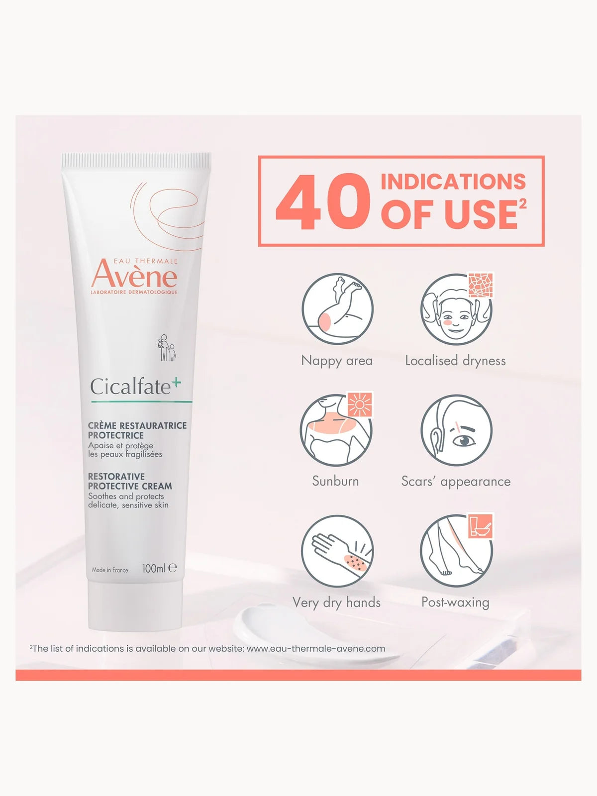 Avène Cicalfate+ Restorative Protective Cream for Very Sensitive Skin 100ml