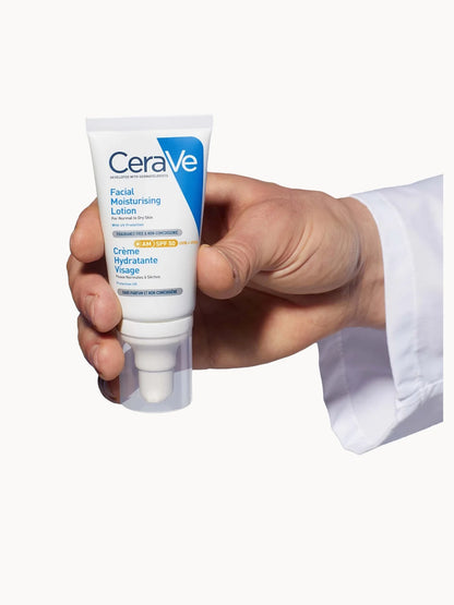 CeraVe AM Facial Moisturising Lotion SPF50 for Normal to Dry Skin 52ml