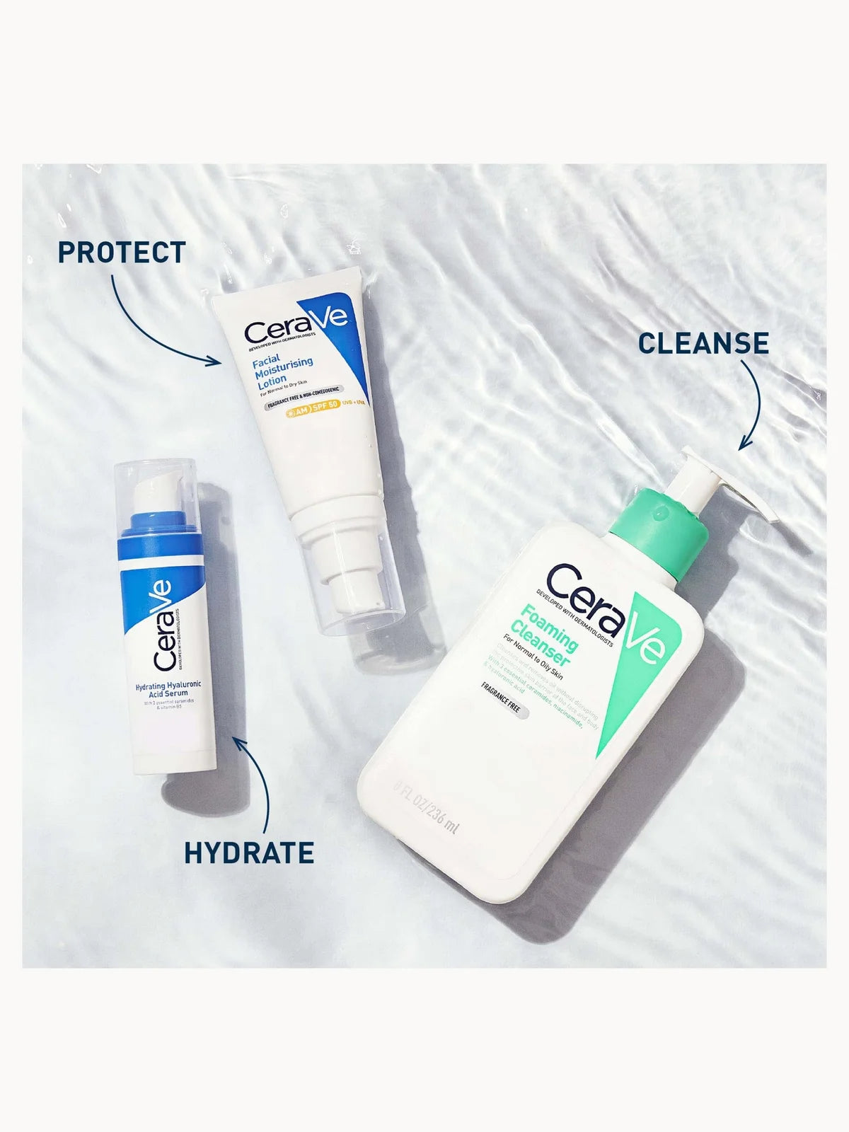 CeraVe Foaming Cleanser for Normal to Oily Skin 236ml