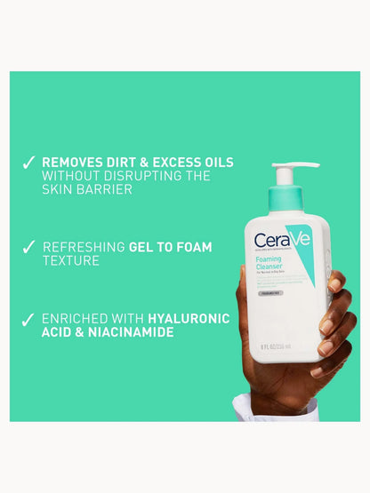 CeraVe Foaming Cleanser for Normal to Oily Skin 236ml