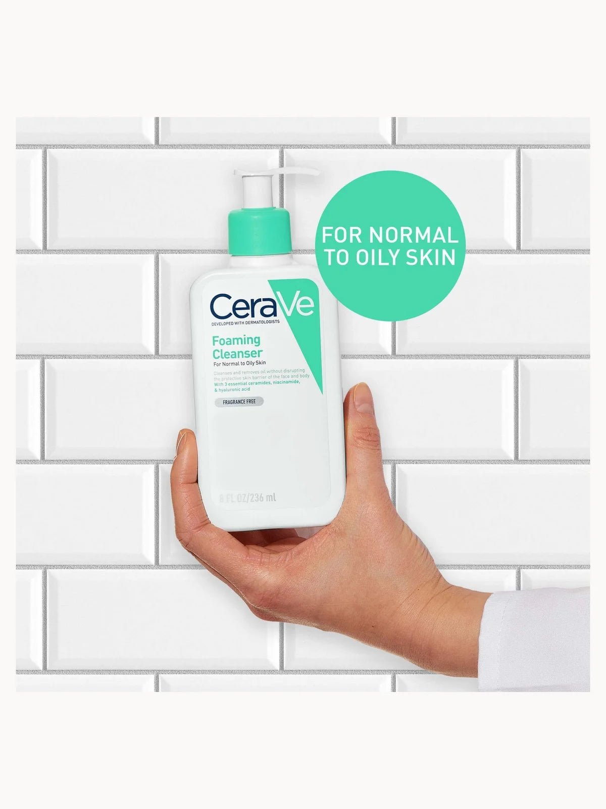CeraVe Foaming Cleanser for Normal to Oily Skin 236ml