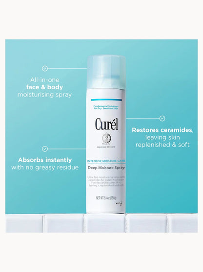 Curél Deep Moisture Spray for Dry, Sensitive Skin 144ml