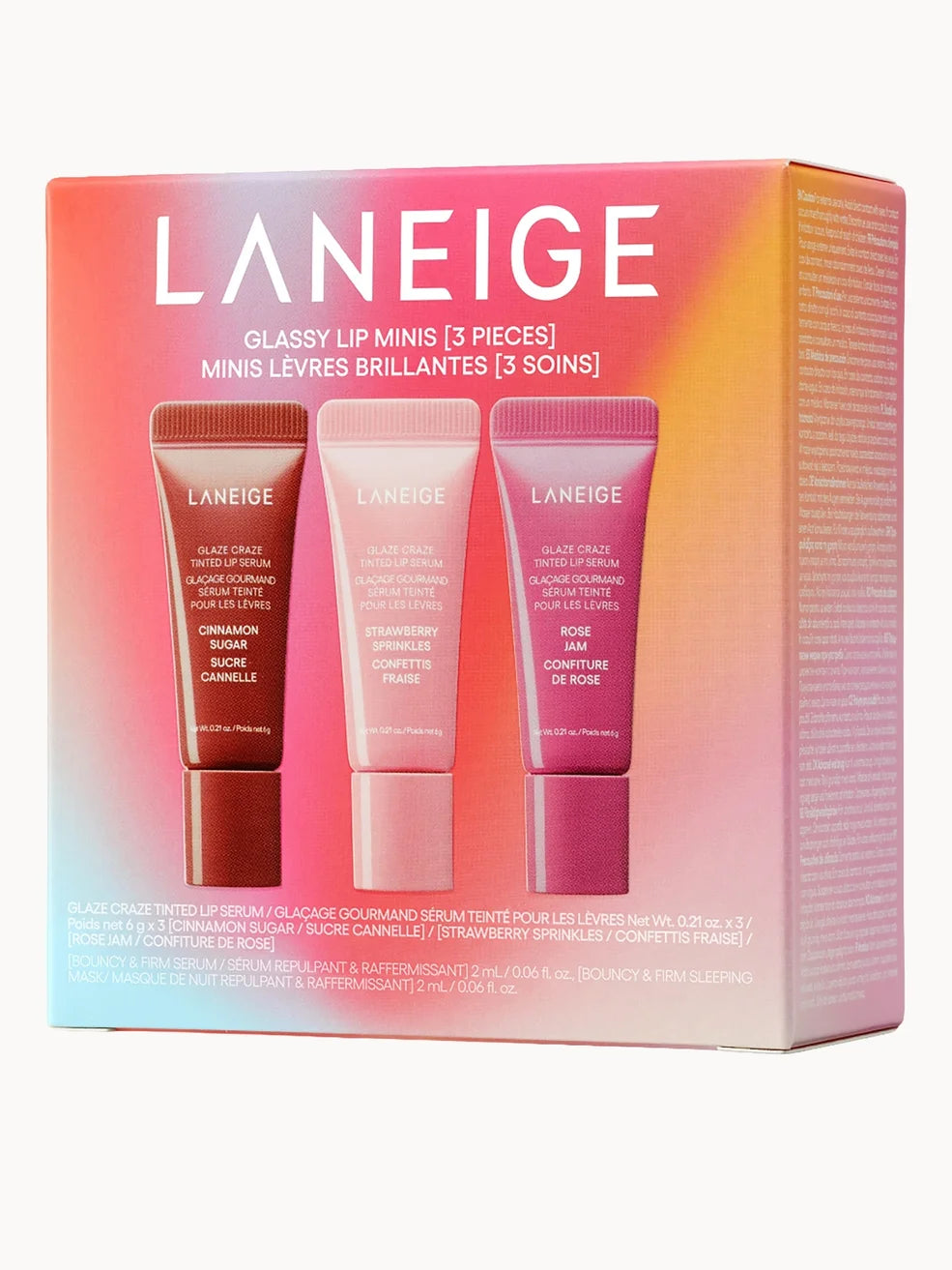 LANEIGE Glassy Lip Minis (Worth £40)
