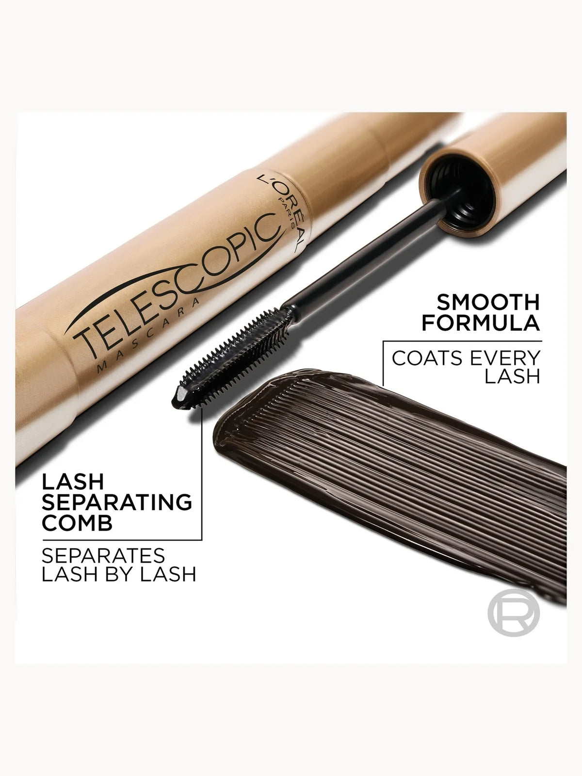 L'Oréal Paris Telescopic Mascara - Black (8ml)( Various Options)