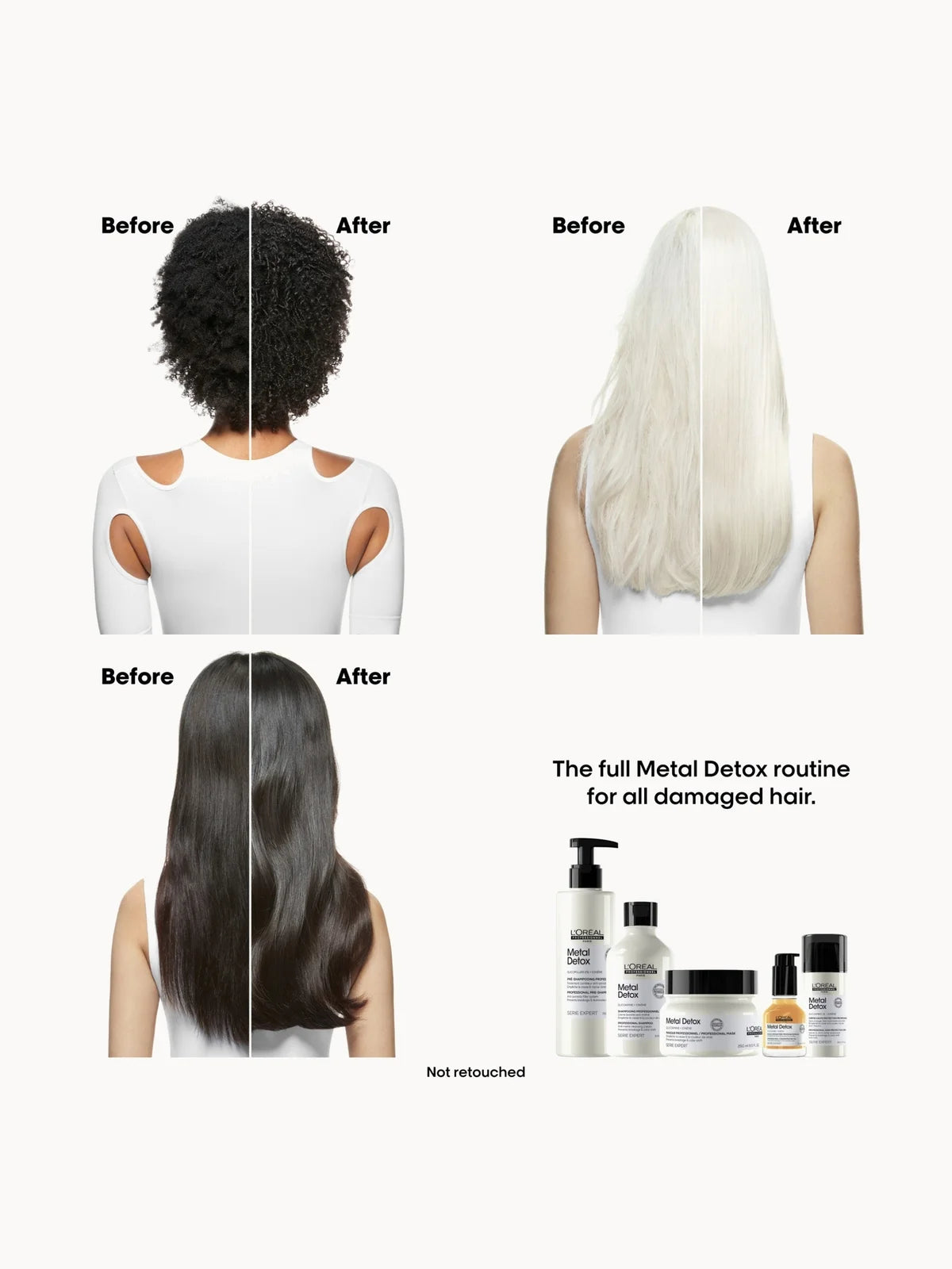 L'Oréal Professionnel Metal Detox Nourishing Hair Mask 250ml for breakage & colour protection against hard water