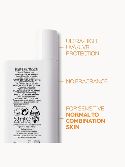 La Roche-Posay Anthelios UVMune 400 Invisible Fluid Non-Perfumed Suncream SPF50+ 50ml