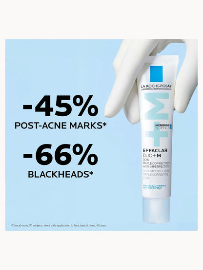 La Roche-Posay Effaclar Duo+M Anti-Blemish Corrective Gel Moisturiser for Oily, Blemish-Prone Skin 40ml