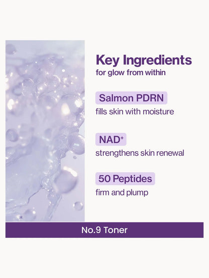 Numbuzin No.9 NAD PDRN Glow Boosting Toner 150ml