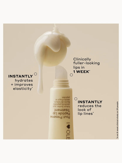 Ole Henriksen Pout Preserve Peptide Lip Treatment, Vanilla Bonbon 12ml(Various Shades)