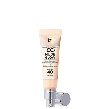 IT Cosmetics CC+ and Nude Glow Lightweight Foundation and Glow Serum with SPF40(Various Shades)