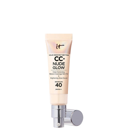 IT Cosmetics CC+ and Nude Glow Lightweight Foundation and Glow Serum with SPF40(Various Shades)