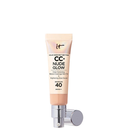 IT Cosmetics CC+ and Nude Glow Lightweight Foundation and Glow Serum with SPF40(Various Shades)
